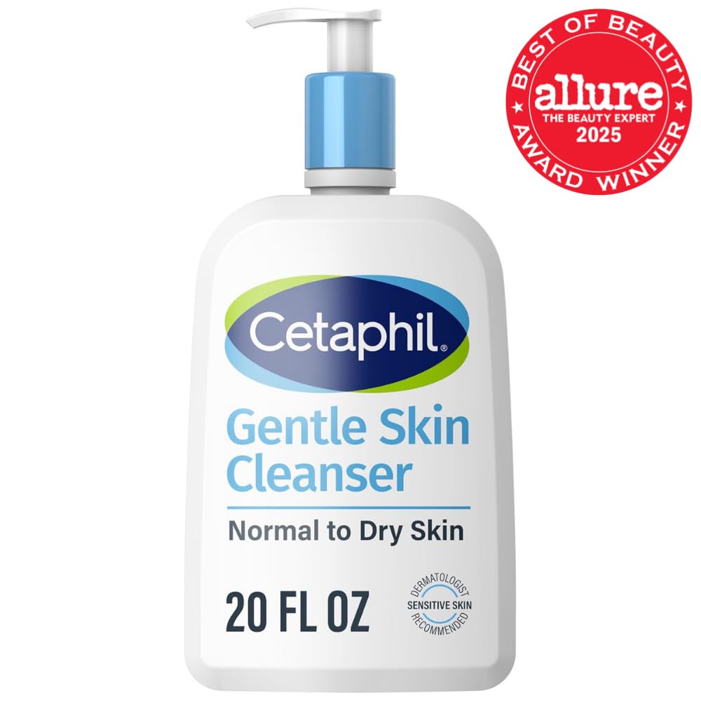Cetaphil Face Wash, Hydrating Gentle Skin Cleanser for Dry to Normal Sensitive Skin, 20 oz, Fragrance Free, Soap Free and Non-Foaming - Image 2