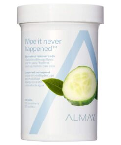 Almay Longwear & Waterproof Eye Makeup Remover Pads with Aloe, Hypoallergenic, Cruelty Free, -Fragrance Free, Dermatologist Ophthalmologist Tested, 120 Count