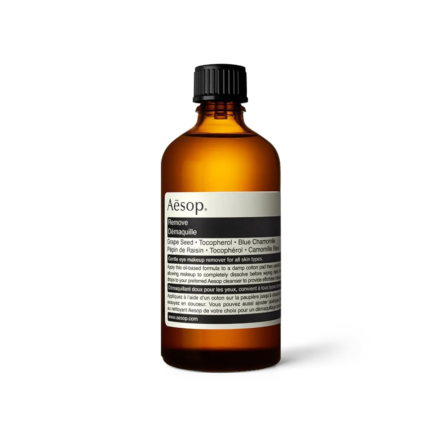 Aesop Remove | Gentle Makeup Remover with Grape Seed & Blue Chamomile | Non-Oily, Soothes & Cleanses Sensitive Skin | 2 oz