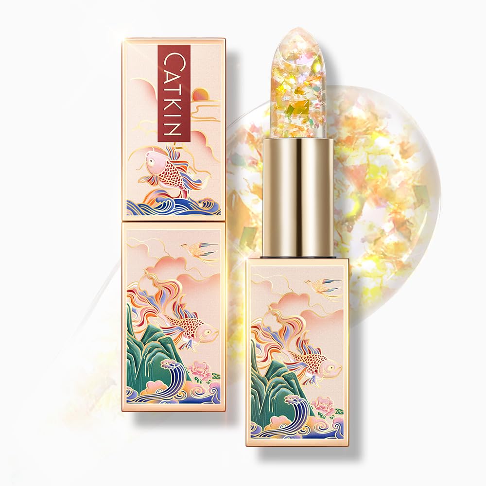 CATKIN Lip Balm Tinted Color Changing Lipstick Ultra Hydrating Lip Moistrurizer Lip Care with Vitamin E Nourishing For Cracked & Dry Lips 0.12 oz C04 Rainbow - Image 31