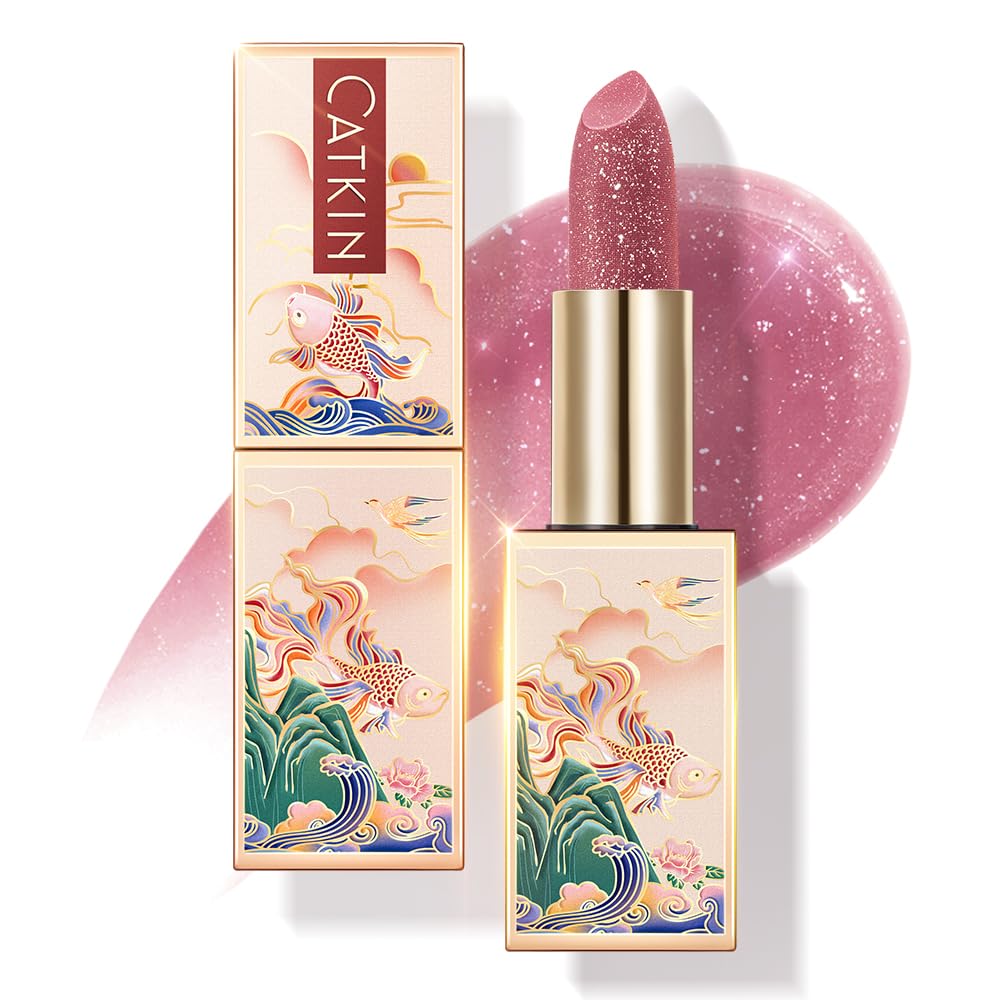CATKIN Lip Balm Tinted Color Changing Lipstick Ultra Hydrating Lip Moistrurizer Lip Care with Vitamin E Nourishing For Cracked & Dry Lips 0.12 oz C04 Rainbow - Image 24
