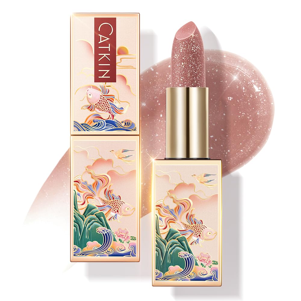 CATKIN Lip Balm Tinted Color Changing Lipstick Ultra Hydrating Lip Moistrurizer Lip Care with Vitamin E Nourishing For Cracked & Dry Lips 0.12 oz C04 Rainbow - Image 23