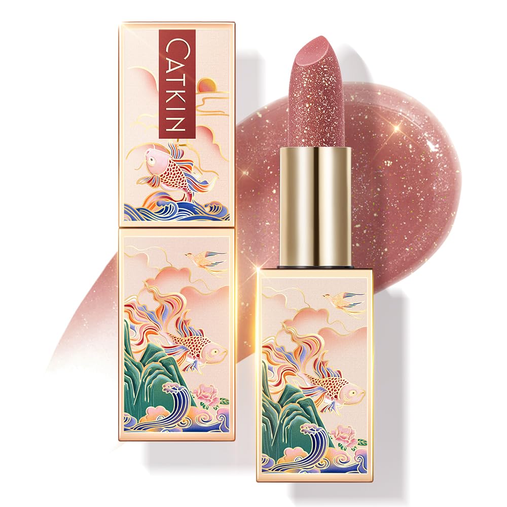 CATKIN Lip Balm Tinted Color Changing Lipstick Ultra Hydrating Lip Moistrurizer Lip Care with Vitamin E Nourishing For Cracked & Dry Lips 0.12 oz C04 Rainbow - Image 25