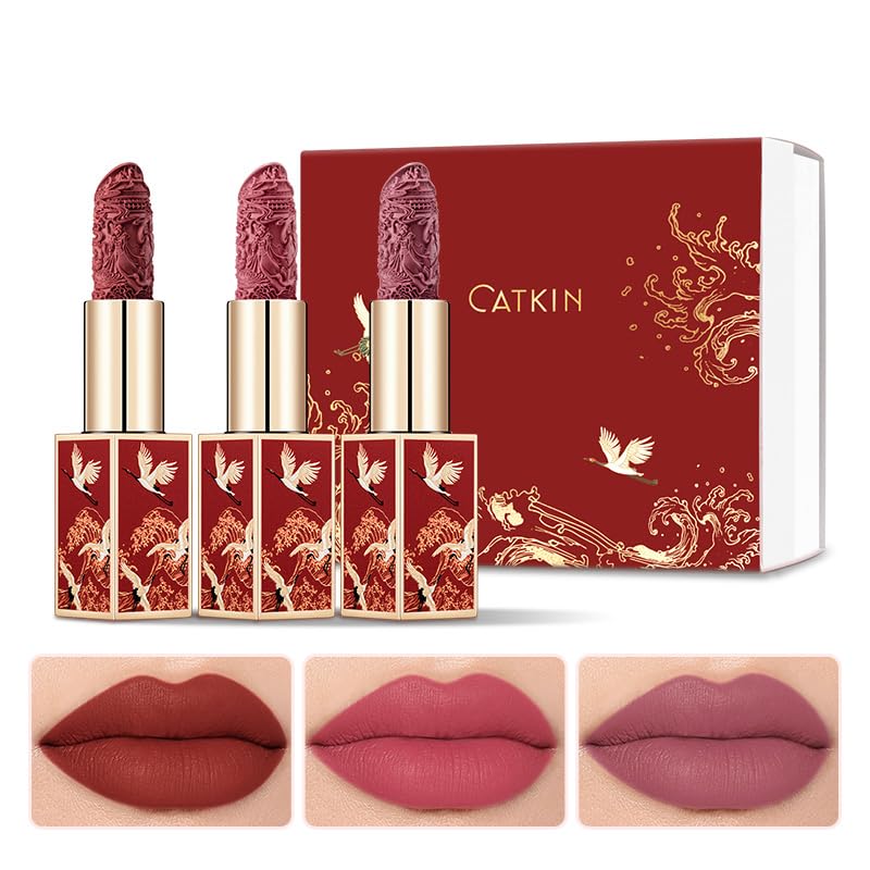 Catkin Moist Lipstick Hydrating High Impact Color Infused with Vitamin E and Avocado Oil Smooth Soft Texture Long Lasting Pink Glow Shimmer Finish 133 - Image 14