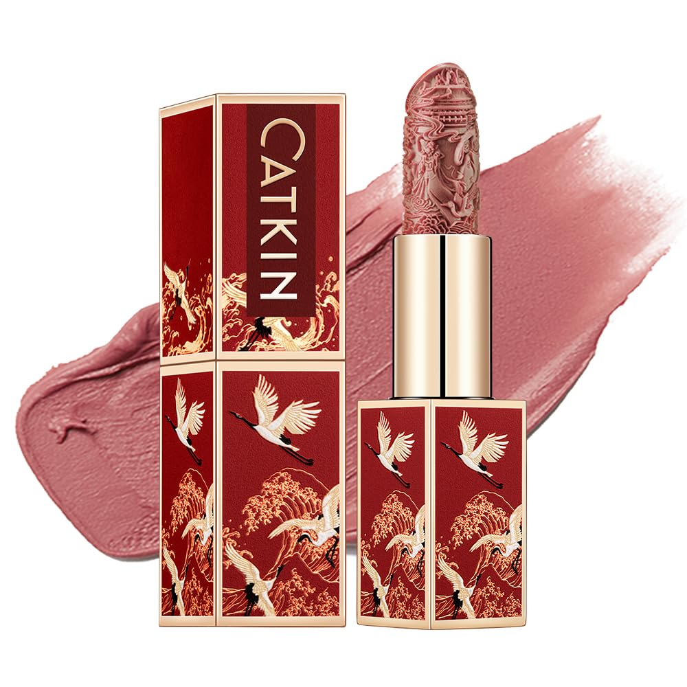 Catkin Moist Lipstick Hydrating High Impact Color Infused with Vitamin E and Avocado Oil Smooth Soft Texture Long Lasting Pink Glow Shimmer Finish 133 - Image 18