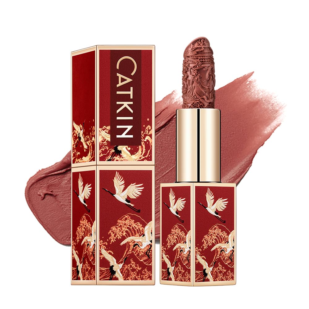 Catkin Moist Lipstick Hydrating High Impact Color Infused with Vitamin E and Avocado Oil Smooth Soft Texture Long Lasting Pink Glow Shimmer Finish 133 - Image 7