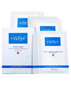+WIS+ Intensive Hydrating Face Masks 24 EA with Hyaluronic Acid Serum for Dry Skin, Collagen Facial Mask to Pore Minimizing, Elasticity Improvement and Repair Dehydrated Skin, Safe on Sensitive Skin