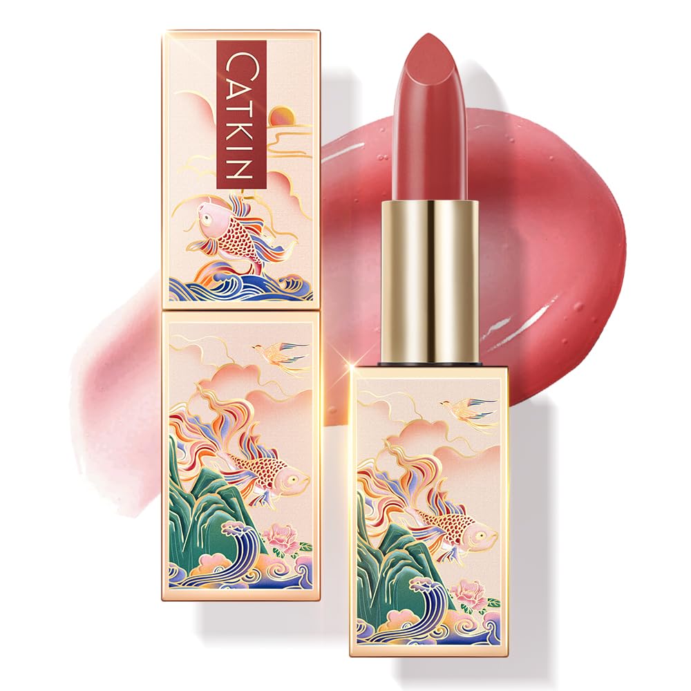 CATKIN Lip Balm Tinted Color Changing Lipstick Ultra Hydrating Lip Moistrurizer Lip Care with Vitamin E Nourishing For Cracked & Dry Lips 0.12 oz C04 Rainbow - Image 16