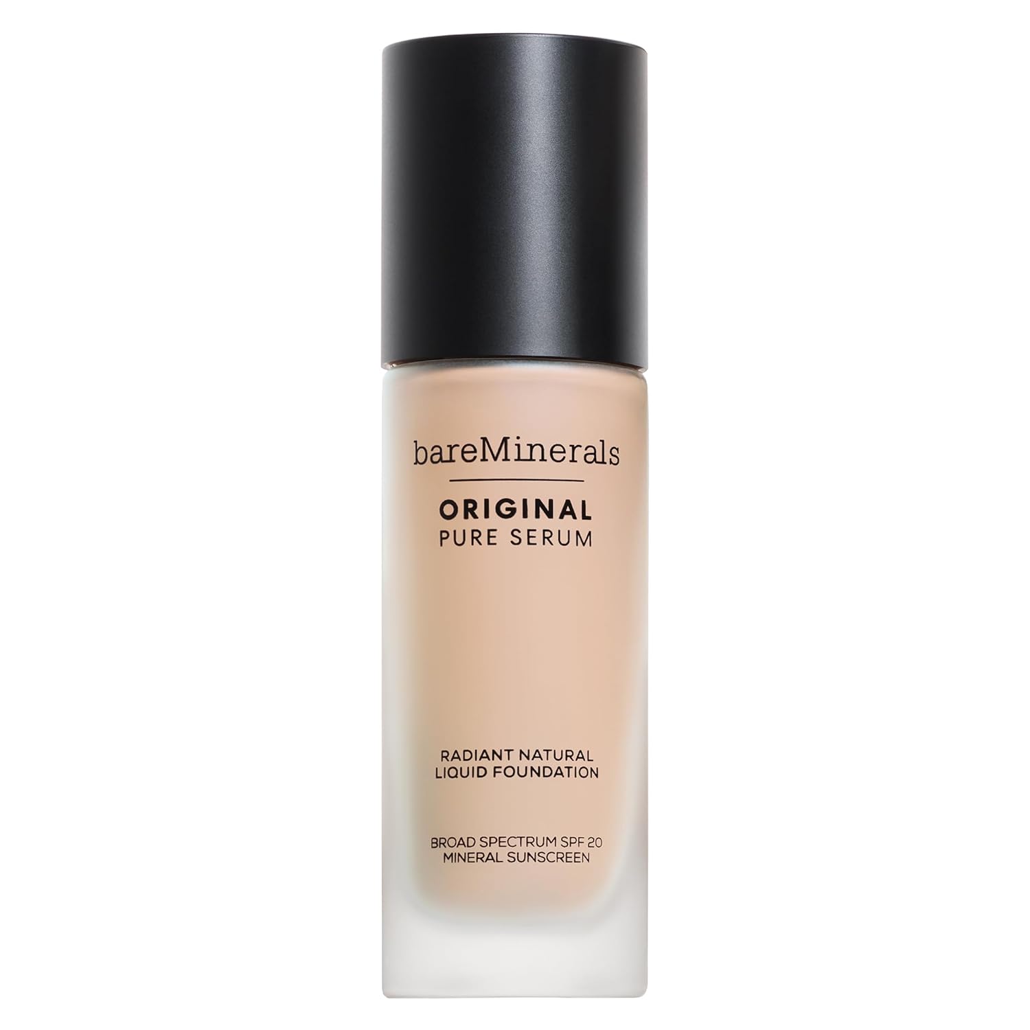 bareMinerals Original Pure Serum Radiant Natural Liquid Foundation Mineral SPF 20, Hydrating Skin Tint, Dewy Finish, Lightweight, Medium Coverage, Non-Comedogenic, Vegan - Image 9