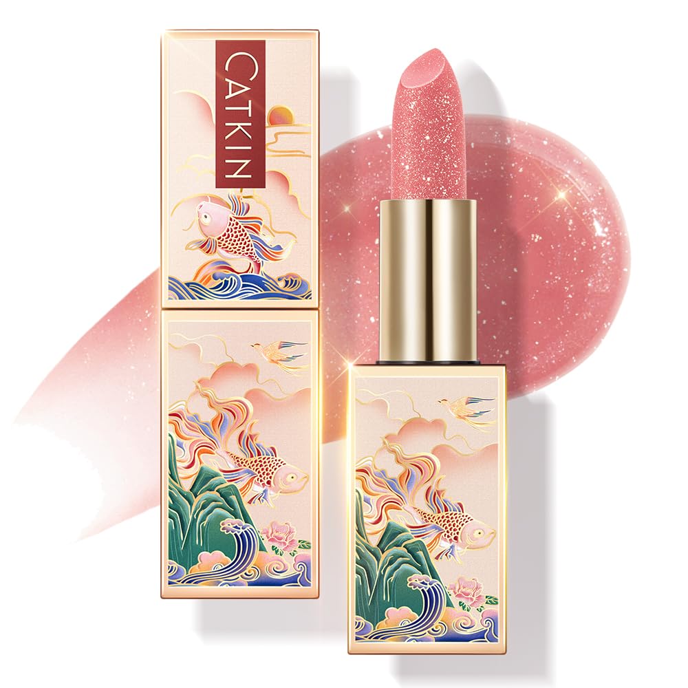 CATKIN Lip Balm Tinted Color Changing Lipstick Ultra Hydrating Lip Moistrurizer Lip Care with Vitamin E Nourishing For Cracked & Dry Lips 0.12 oz C04 Rainbow - Image 20