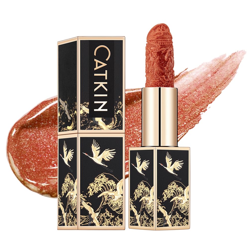 Catkin Moist Lipstick Hydrating High Impact Color Infused with Vitamin E and Avocado Oil Smooth Soft Texture Long Lasting Pink Glow Shimmer Finish 133 - Image 19