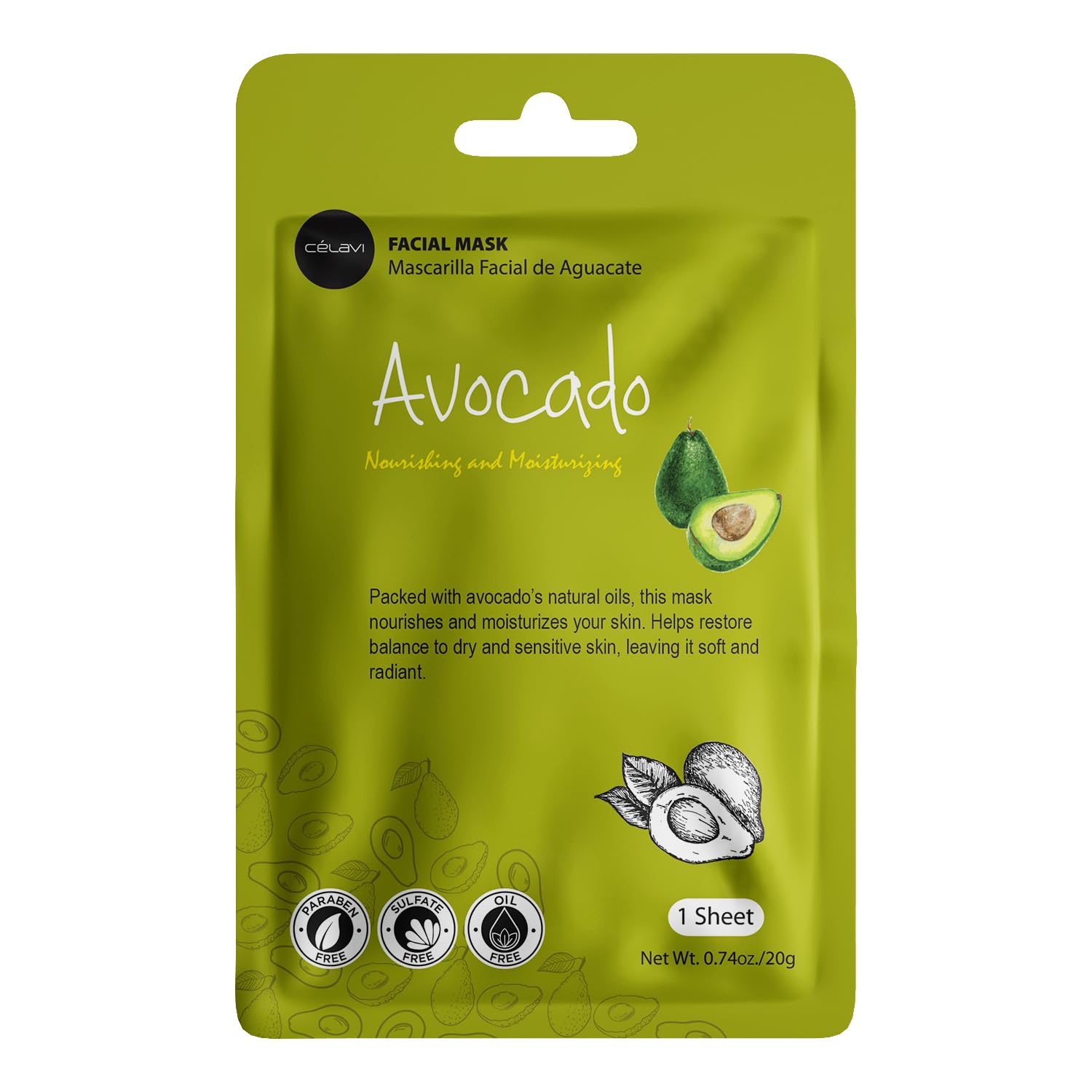 celavi Essence Facial Face Mask Paper Sheet Korea Skin Care Moisturizing 12 Pack (Mix - 2 of Each) - Image 4