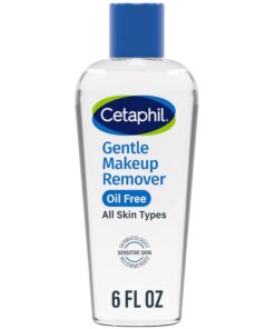 Cetaphil Gentle Waterproof Makeup Remover, Oil-Free Formula Suitable for Sensitive Skin, 6.0 Fluid Ounce
