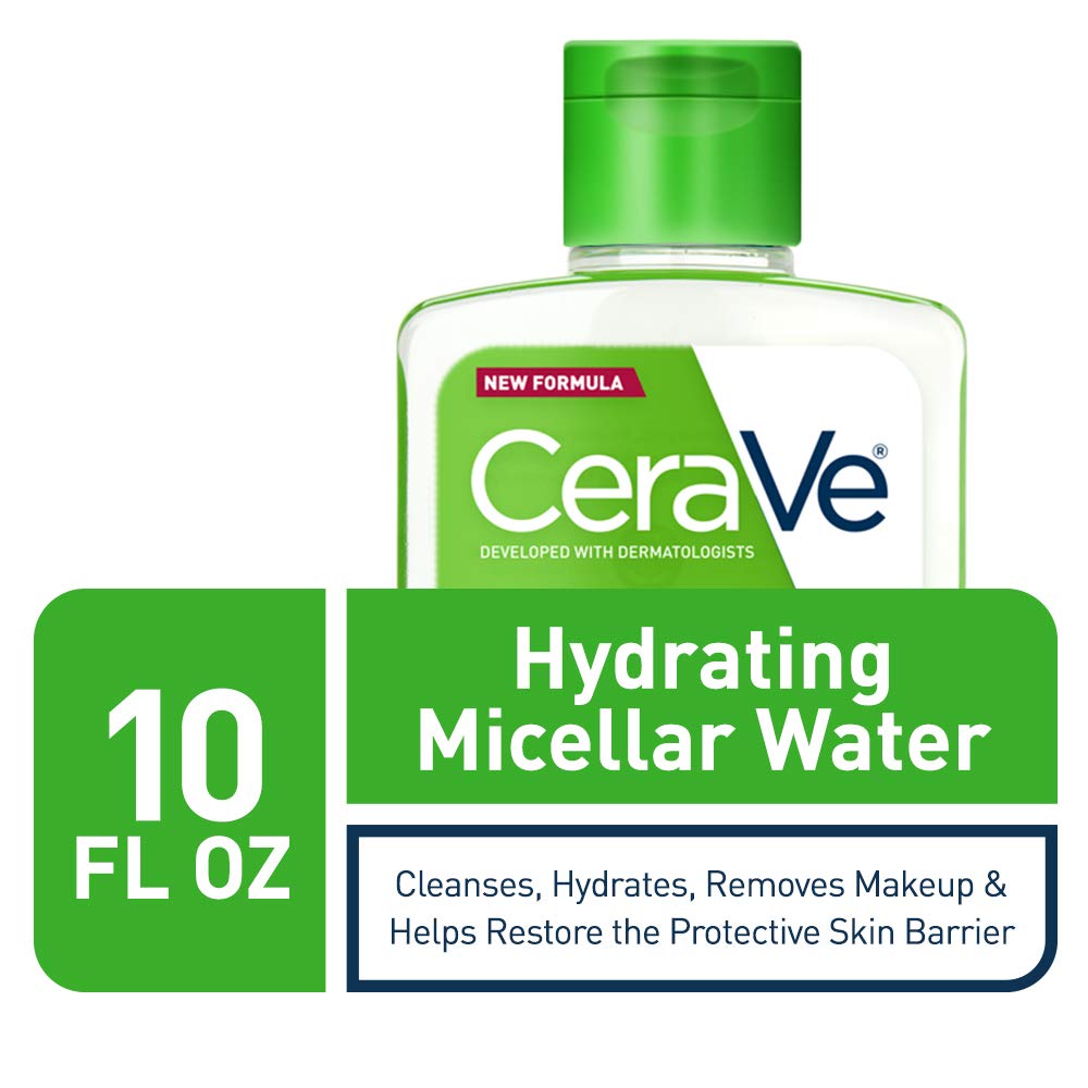 CeraVe Micellar Water, Hydrating Facial Cleanser & Eye Makeup Remover with Niacinamide, Ceramides & Glycerin, Fragrance-Free & Non-Irritating, 10 Fluid Ounces - Image 2