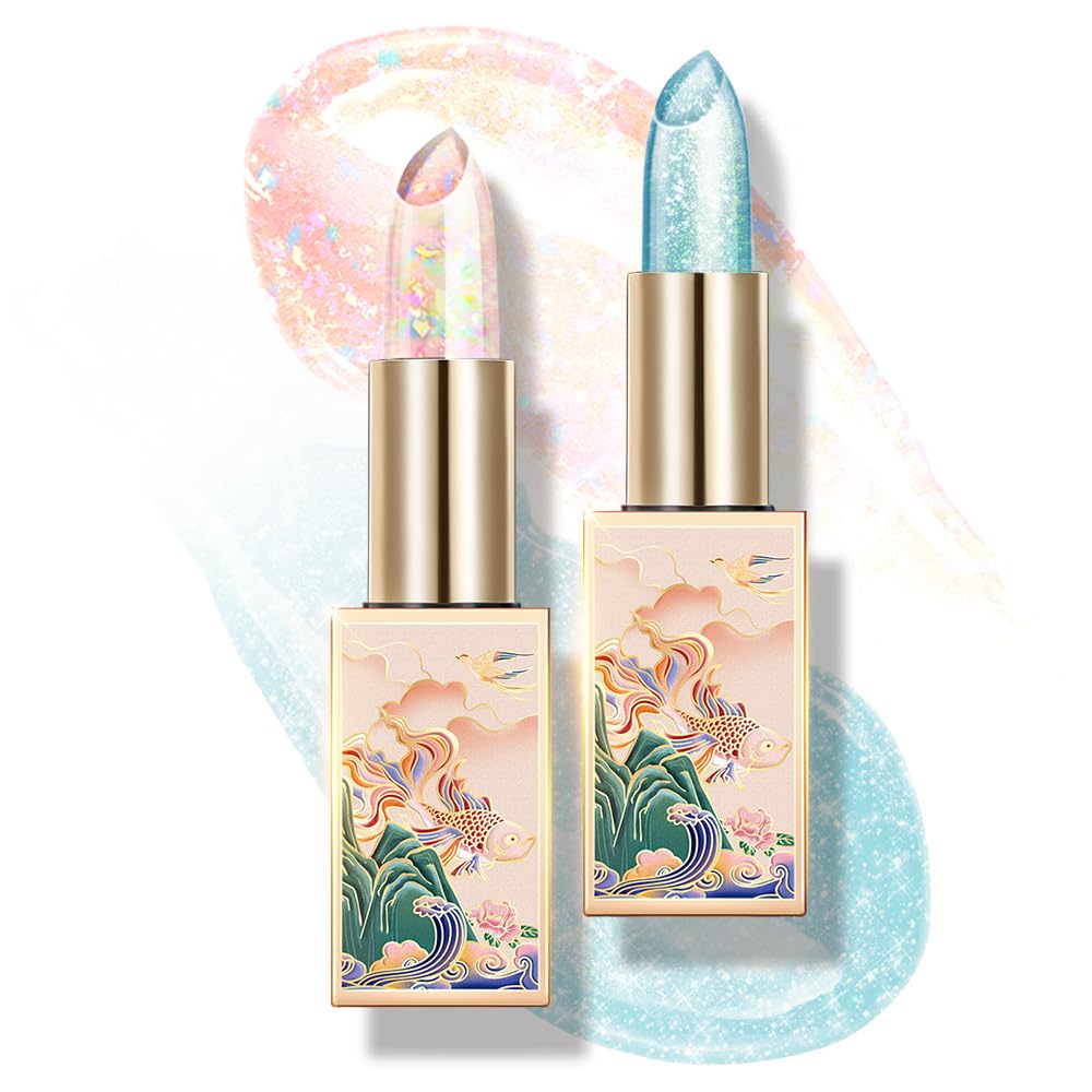 CATKIN Lip Balm Tinted Color Changing Lipstick Ultra Hydrating Lip Moistrurizer Lip Care with Vitamin E Nourishing For Cracked & Dry Lips 0.12 oz C04 Rainbow - Image 8