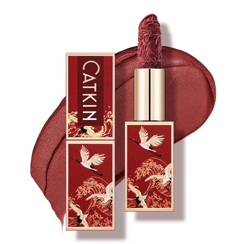 Catkin Moist Lipstick Hydrating High Impact Color Infused with Vitamin E and Avocado Oil Smooth Soft Texture Long Lasting Pink Glow Shimmer Finish 133 - Image 28