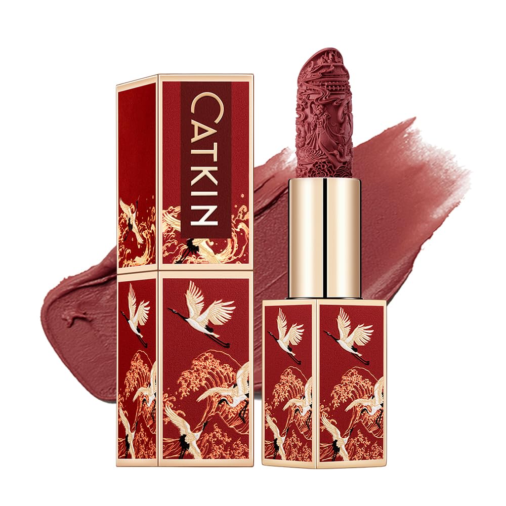 Catkin Moist Lipstick Hydrating High Impact Color Infused with Vitamin E and Avocado Oil Smooth Soft Texture Long Lasting Pink Glow Shimmer Finish 133 - Image 22