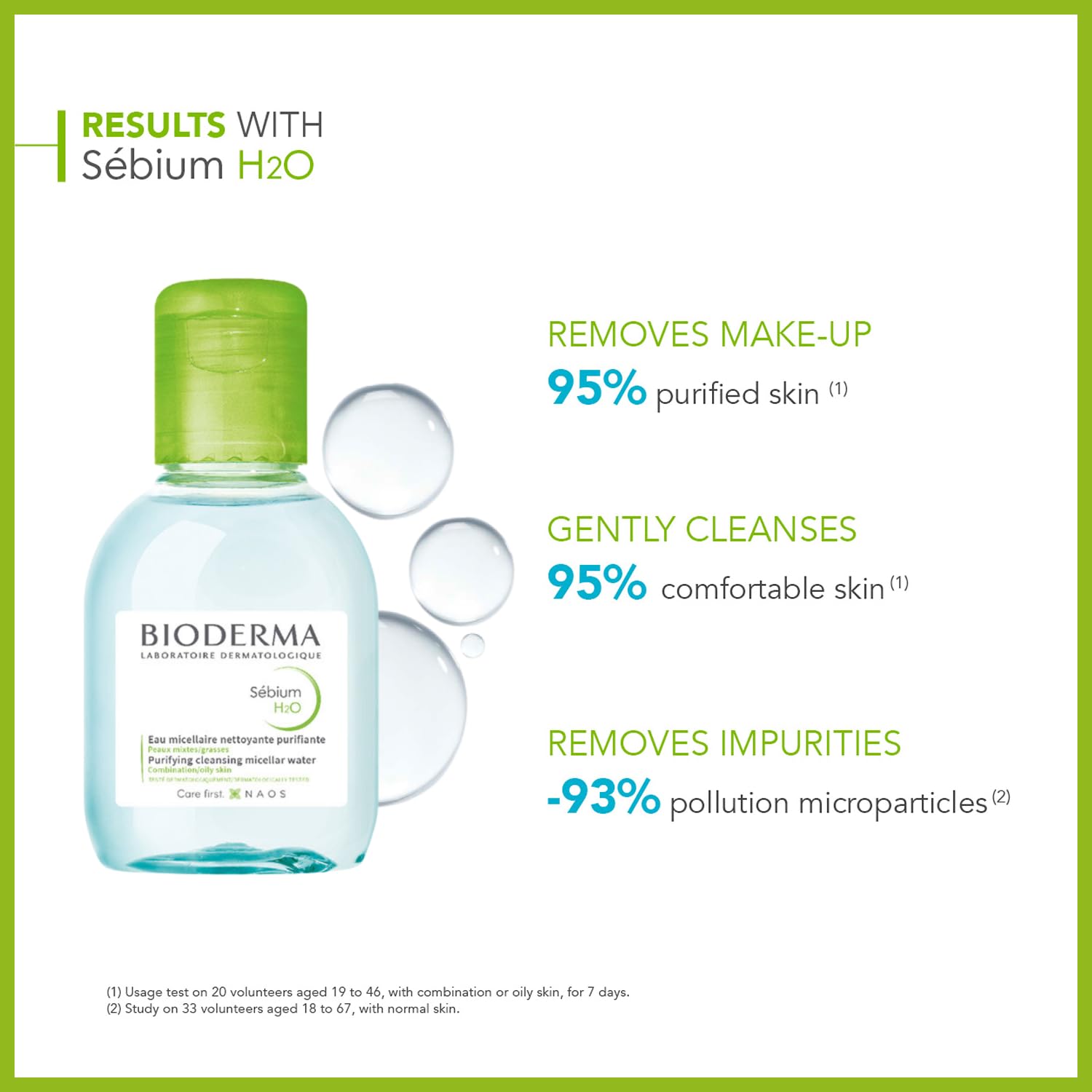 Bioderma - Sébium H2O - Micellar Water - Facial Cleanser and Makeup Remover - Face Cleanser for Combination to Oily Skin - Image 4
