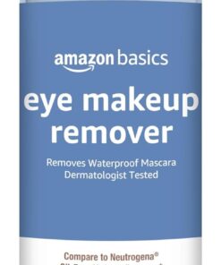 Amazon Basics Eye Makeup Remover, Removes Waterproof Mascara, Dermatologist Tested, Fragrance Free, 5.5 Fl Oz (Pack of 1)