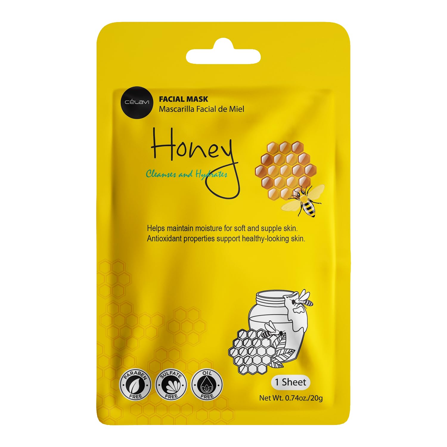 celavi Essence Facial Face Mask Paper Sheet Korea Skin Care Moisturizing 12 Pack (Mix - 2 of Each) - Image 3