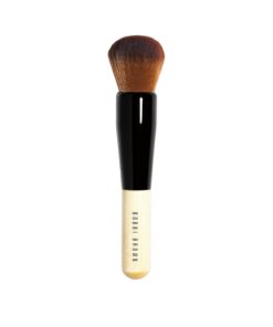 Bobbi Brown Full Coverage Face Brush | Round-Head Makeup Brush for Blending Liquid Foundation