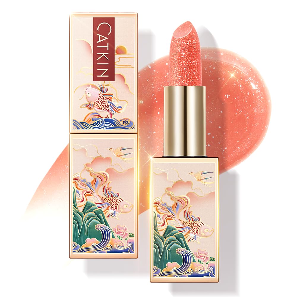 CATKIN Lip Balm Tinted Color Changing Lipstick Ultra Hydrating Lip Moistrurizer Lip Care with Vitamin E Nourishing For Cracked & Dry Lips 0.12 oz C04 Rainbow - Image 21