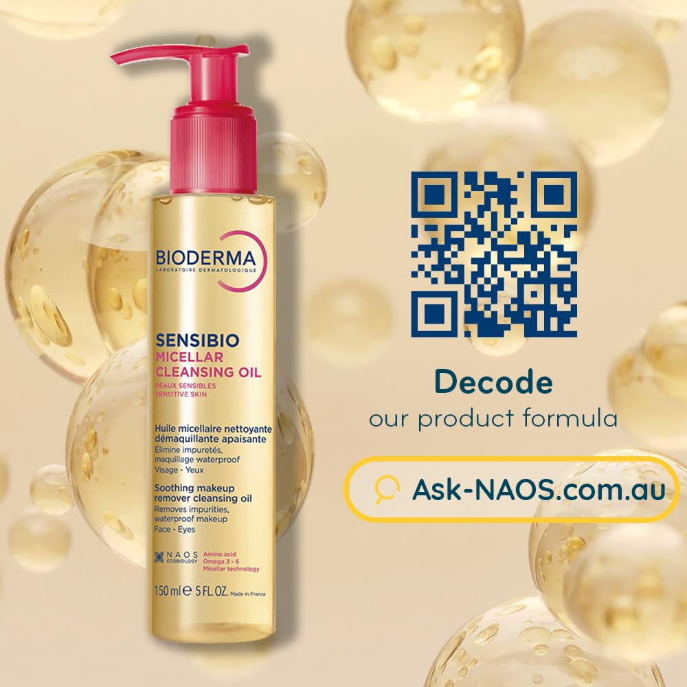 Bioderma Sensibio Micellar Cleansing Oil, 1st Ecobiological Micellar Formula Gentle Face Cleanser That Deeply Cleanses - Image 6