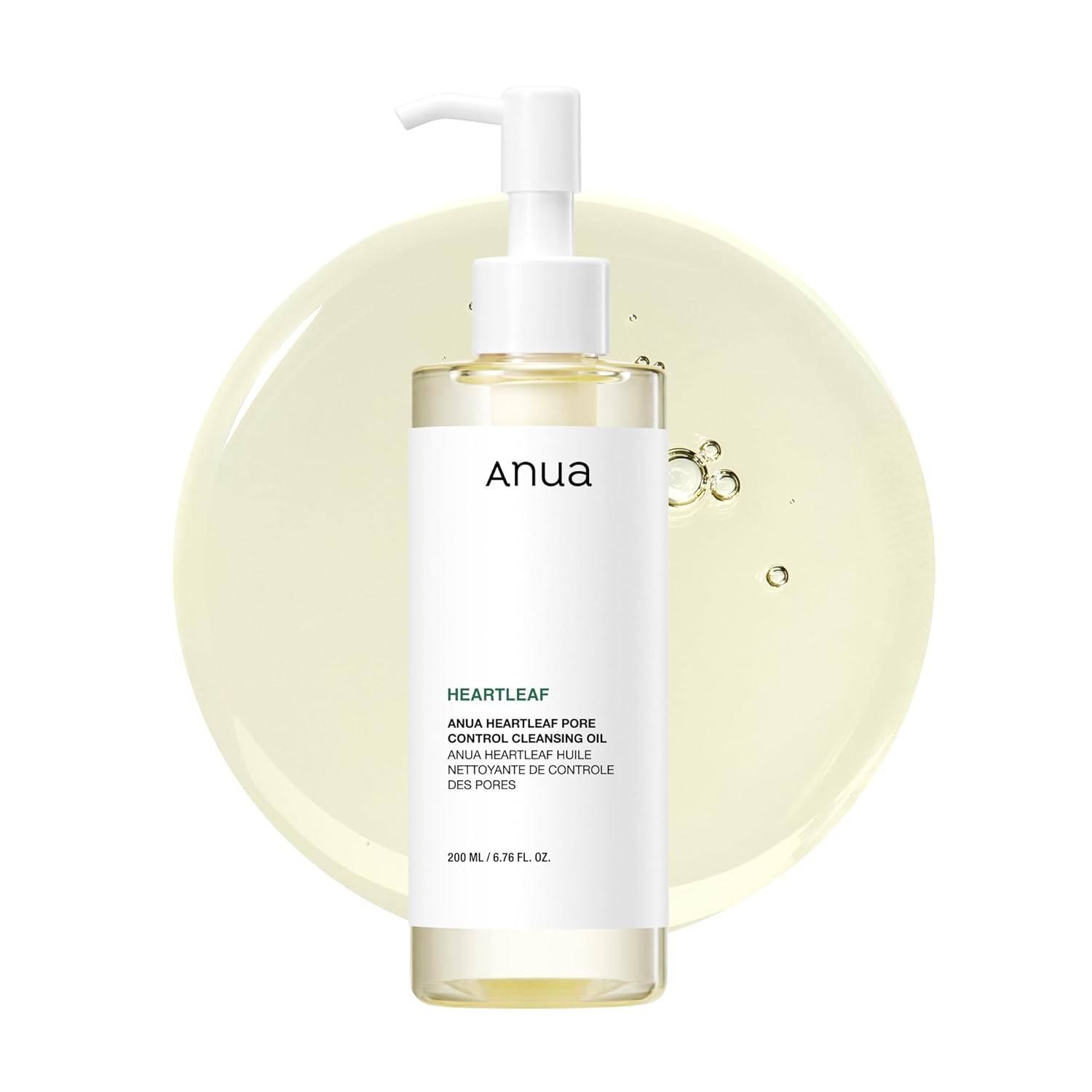 Anua Heartleaf Pore Control Cleansing Oil, Oil Cleanser for Face, Makeup Blackhead Remover, Korean Skin Care 6.76 fl oz(200ml) (original)