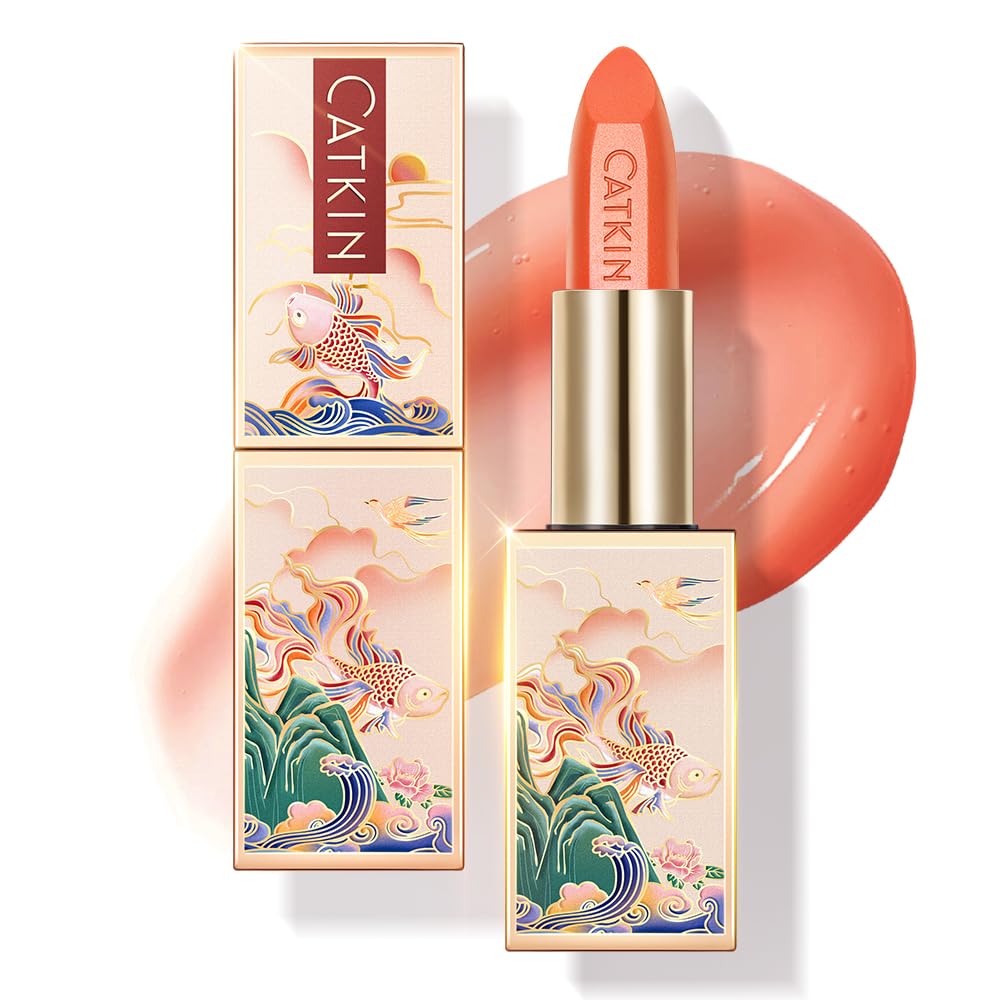 CATKIN Lip Balm Tinted Color Changing Lipstick Ultra Hydrating Lip Moistrurizer Lip Care with Vitamin E Nourishing For Cracked & Dry Lips 0.12 oz C04 Rainbow - Image 27