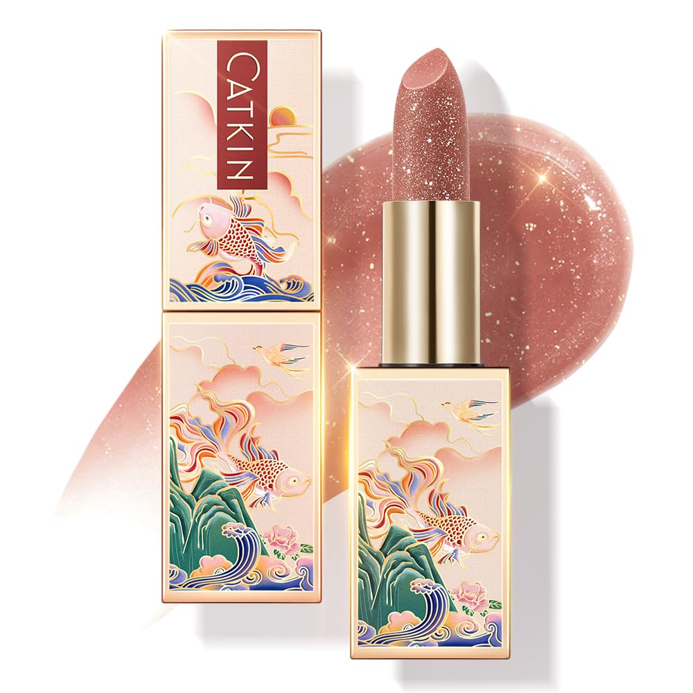 CATKIN Lip Balm Tinted Color Changing Lipstick Ultra Hydrating Lip Moistrurizer Lip Care with Vitamin E Nourishing For Cracked & Dry Lips 0.12 oz C04 Rainbow - Image 22