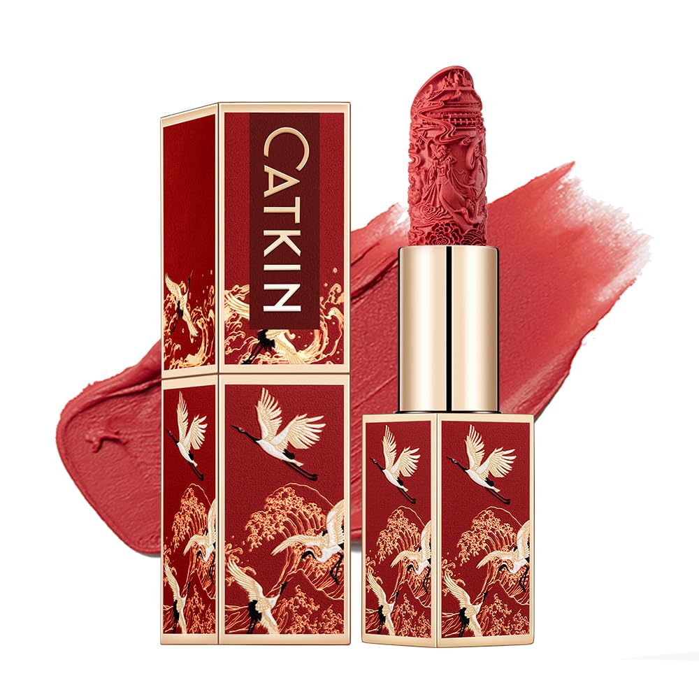 Catkin Moist Lipstick Hydrating High Impact Color Infused with Vitamin E and Avocado Oil Smooth Soft Texture Long Lasting Pink Glow Shimmer Finish 133 - Image 25