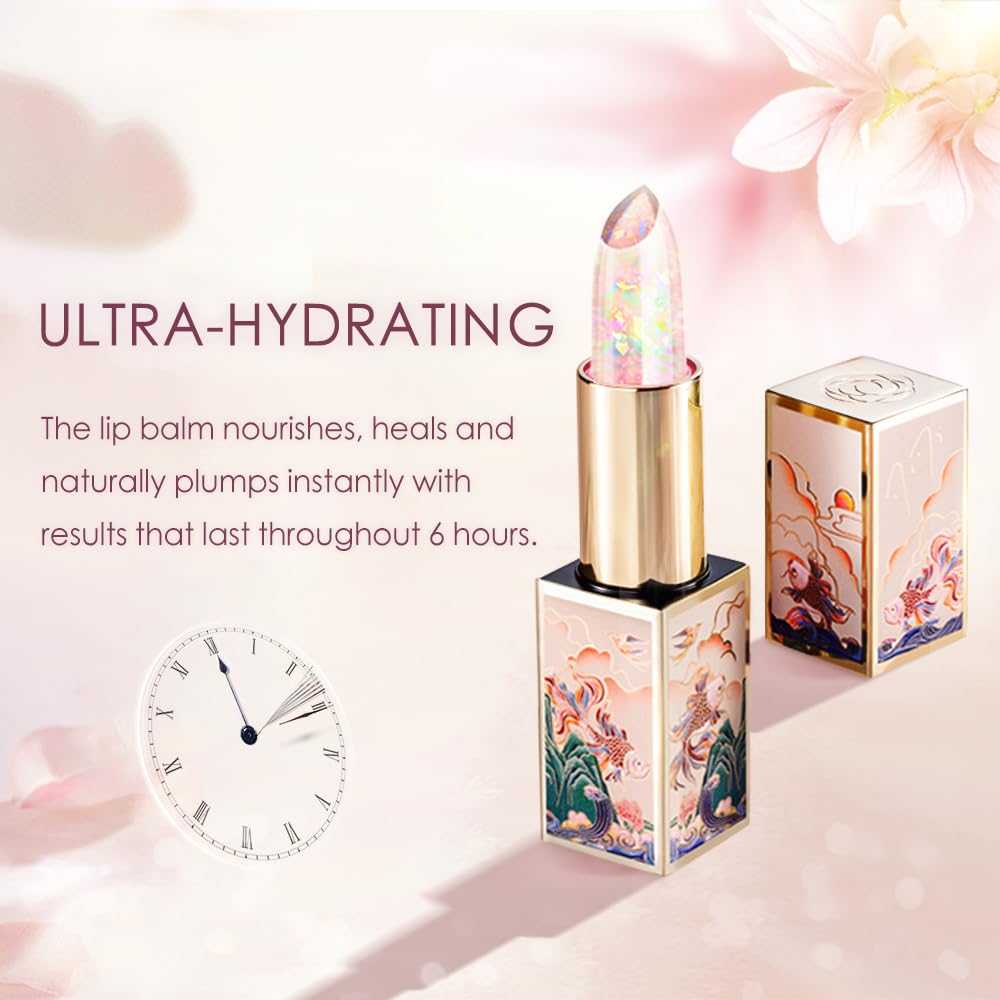 CATKIN Lip Balm Tinted Color Changing Lipstick Ultra Hydrating Lip Moistrurizer Lip Care with Vitamin E Nourishing For Cracked & Dry Lips 0.12 oz C04 Rainbow - Image 3