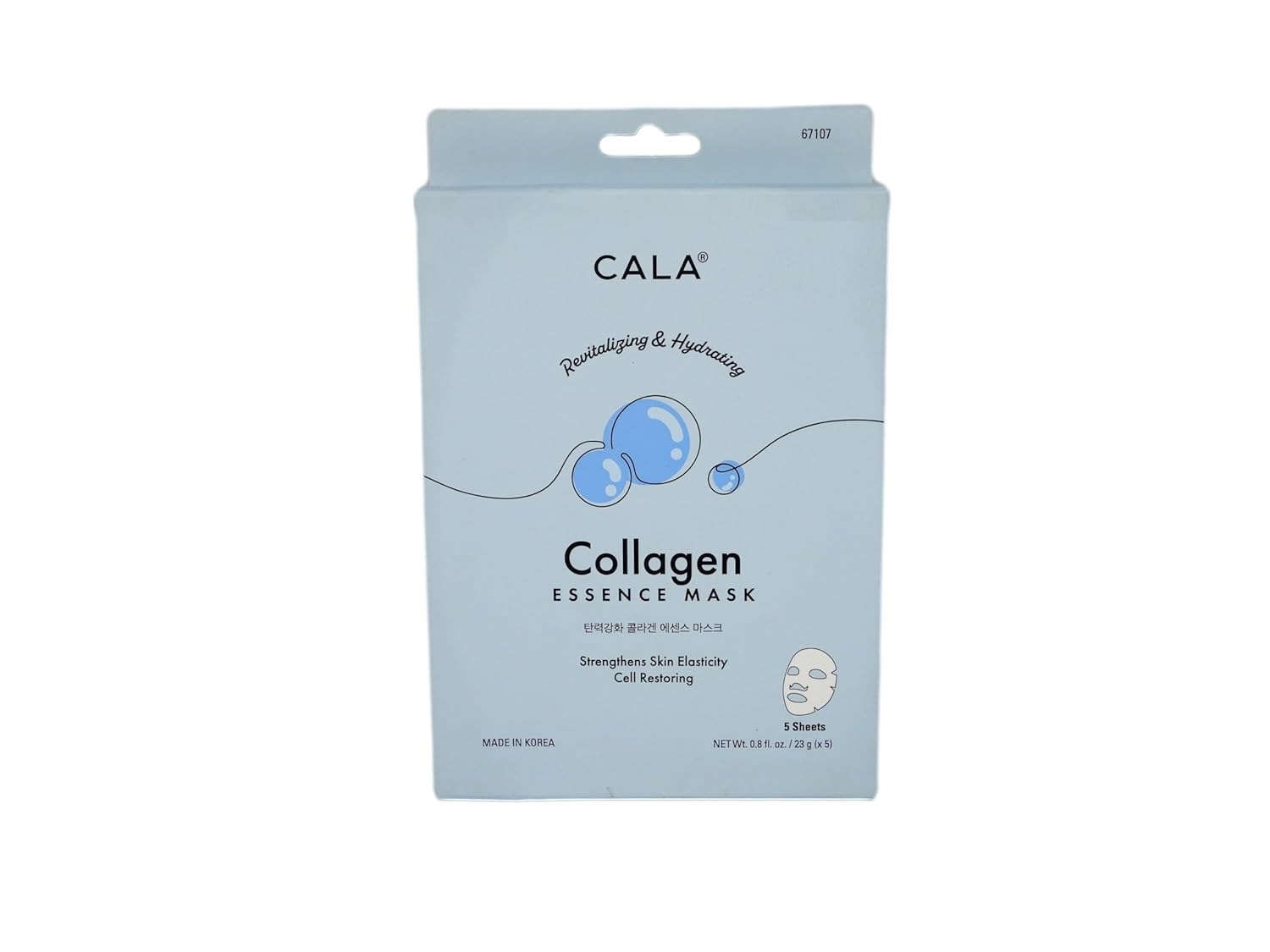 Cala Collagen essence facial mask sheets 5 count, 5 Count