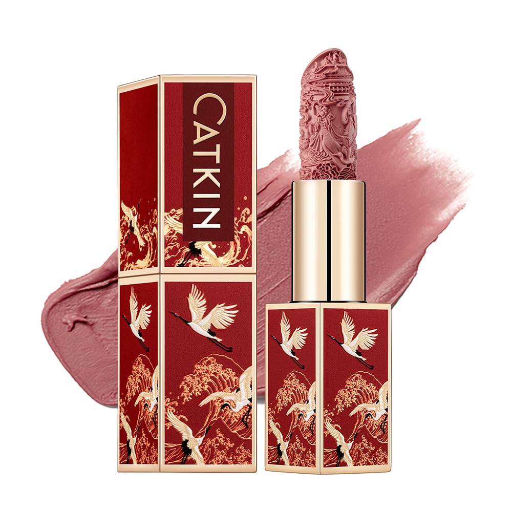 Catkin Moist Lipstick Hydrating High Impact Color Infused with Vitamin E and Avocado Oil Smooth Soft Texture Long Lasting Pink Glow Shimmer Finish 133 - Image 26