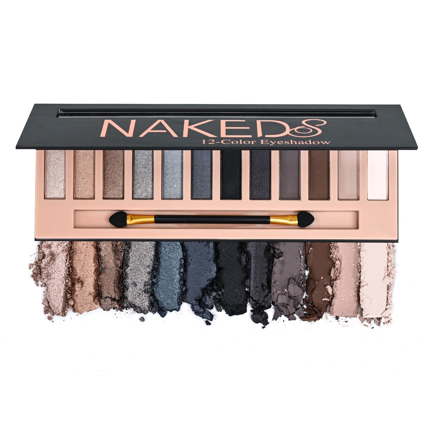 2 Pack 12 Colors Makeup Nude Colors Eyeshadow Palette Natural Nude Matte Shimmer Glitter Pigment Eye Shadow Pallete Set Waterproof Smokey Professional Beauty Makeup Kit (2 PCS) - Image 9