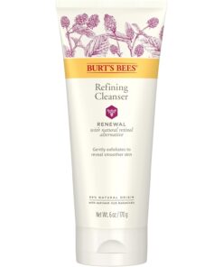 Burt's Bees Renewal Refining Cleanser with Bakuchiol Natural Retinol Alternative, 6 Oz (Package May Vary)