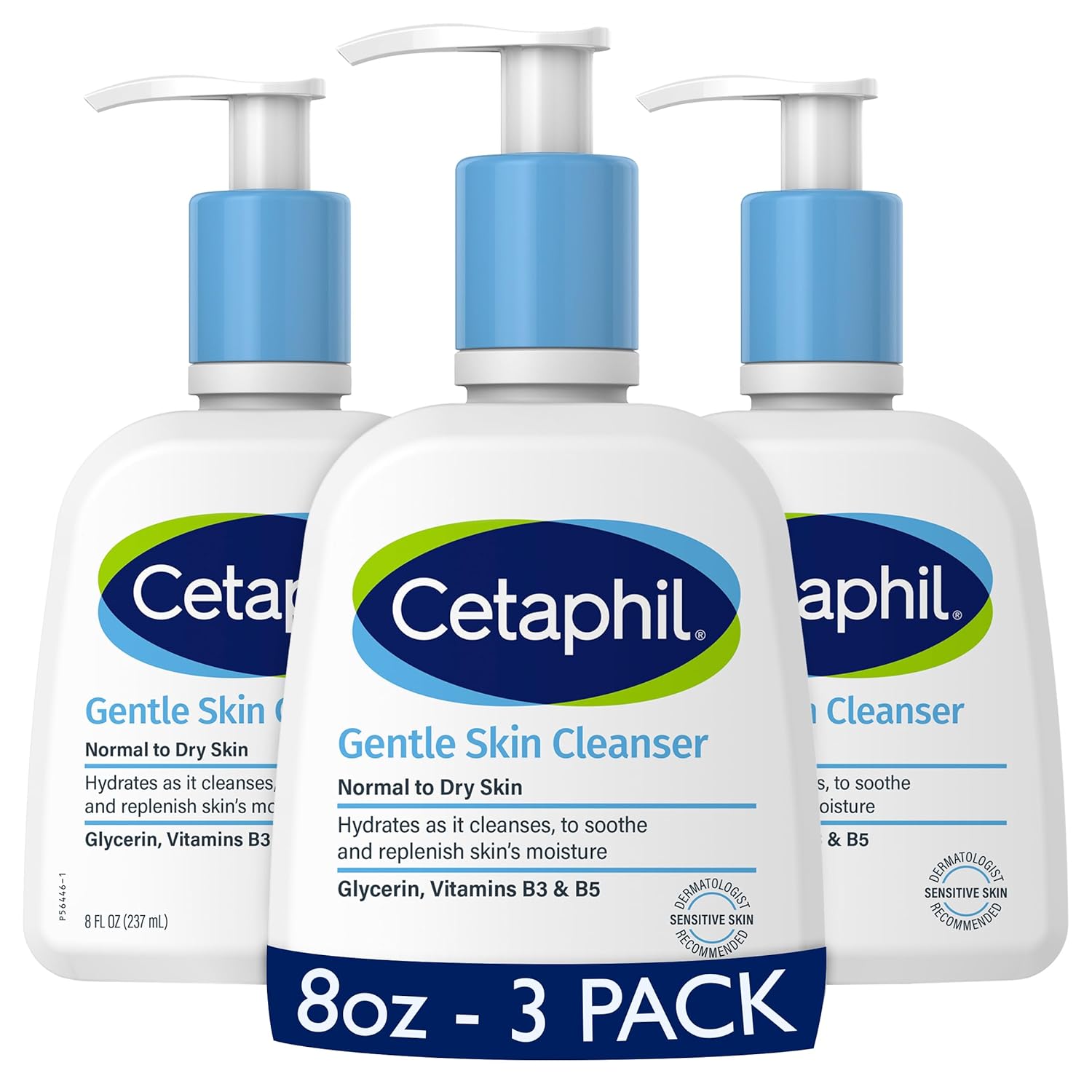 Cetaphil Face Wash, Hydrating Gentle Skin Cleanser for Dry to Normal Sensitive Skin, 4 oz 3 Pack, Fragrance Free, Soap Free and Non-Foaming - Image 8