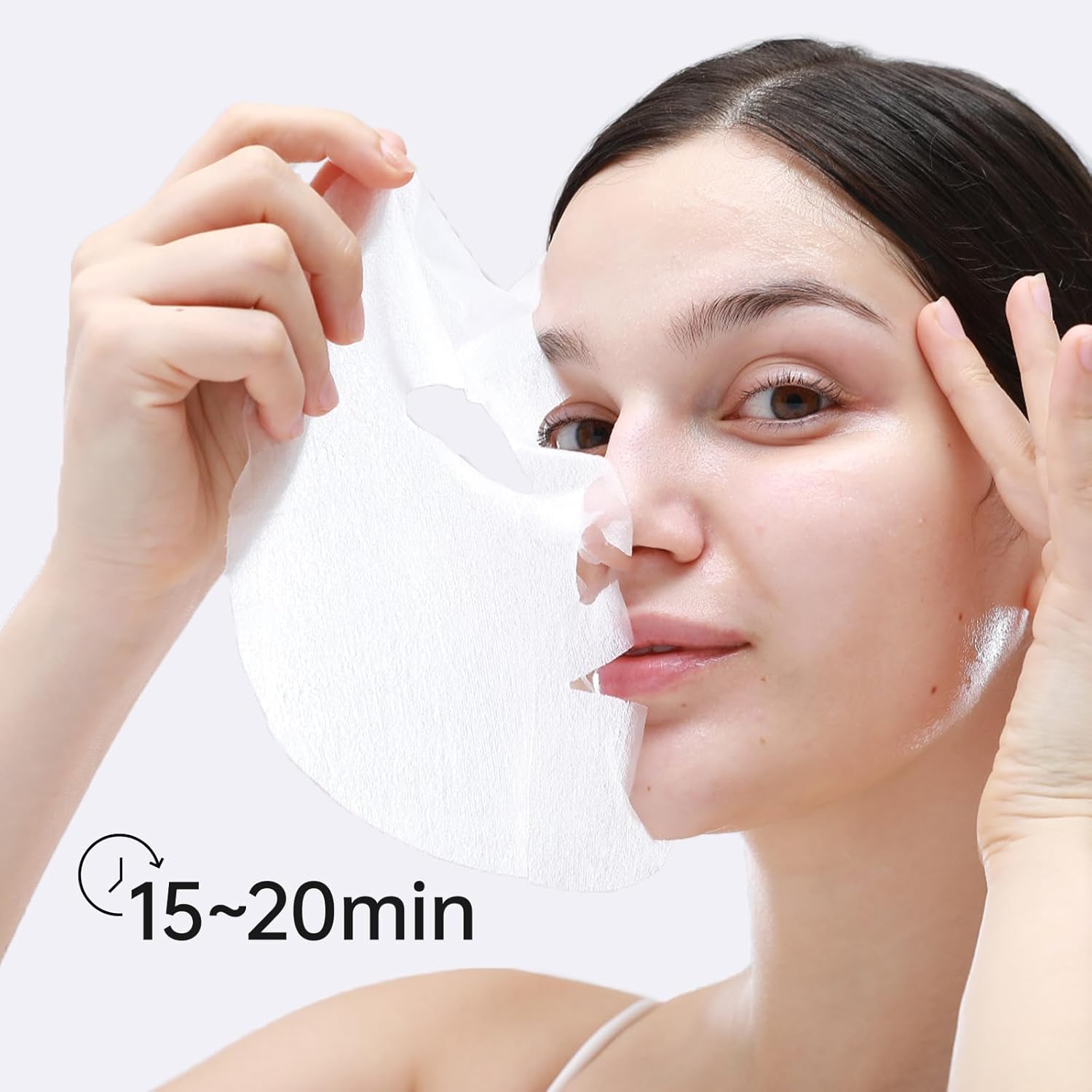 +WIS+ Intensive Hydrating Face Masks 24 EA with Hyaluronic Acid Serum for Dry Skin, Collagen Facial Mask to Pore Minimizing, Elasticity Improvement and Repair Dehydrated Skin, Safe on Sensitive Skin - Image 4