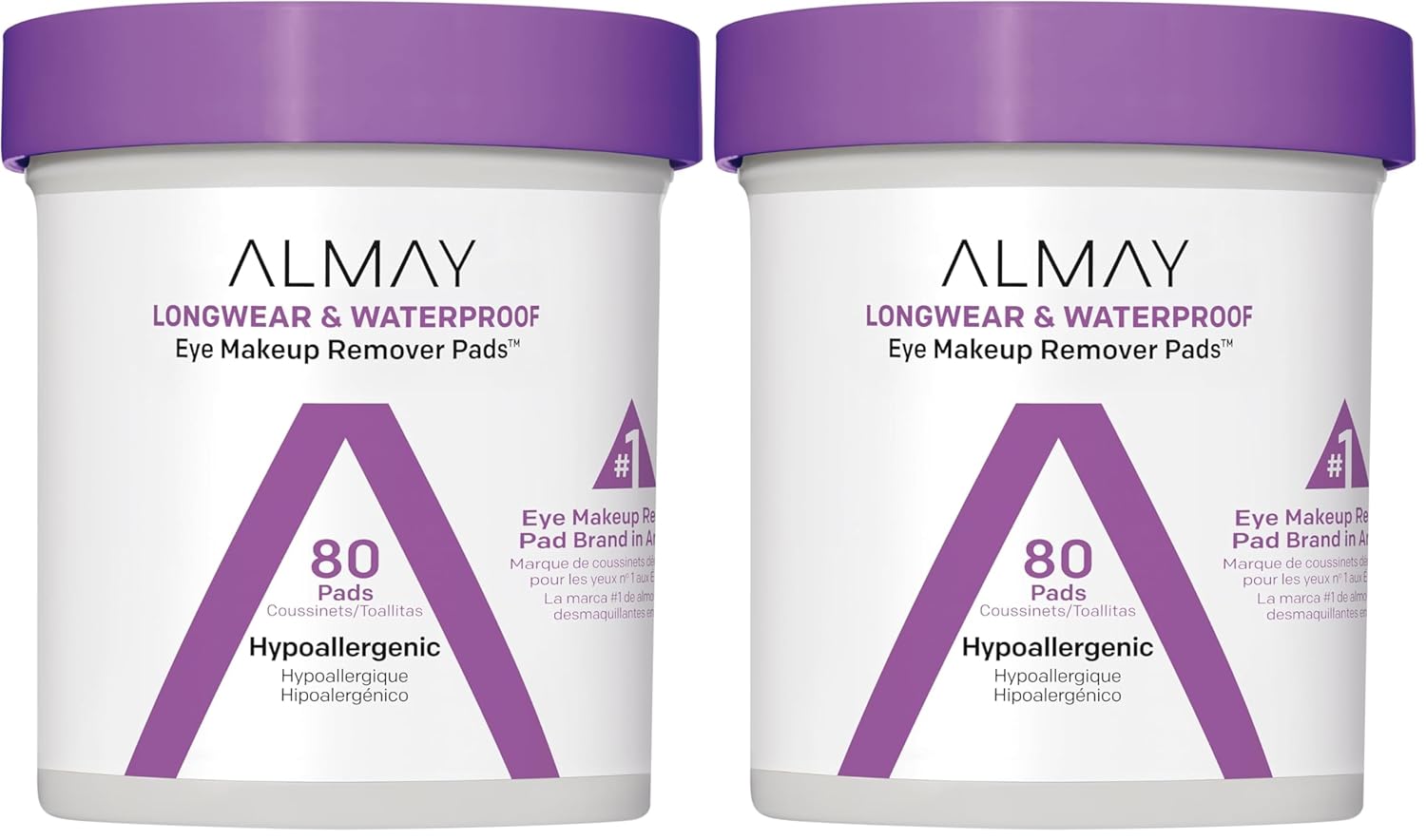 Almay Biodegradable Makeup Remover Pads, Longwear & Waterproof, Hypoallergenic, Fragrance-Free, Dermatologist & Ophthalmologist Tested, 120 count - Image 8