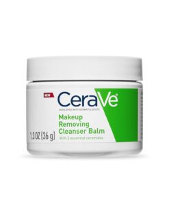 CeraVe Cleansing Balm Makeup Remover, Waterproof Makeup Remover With Ceramides & Plant-Based Jojoba Oil To Nourish & Hydrate, Non-Comedogenic & Fragrance Free, 1.3 Oz