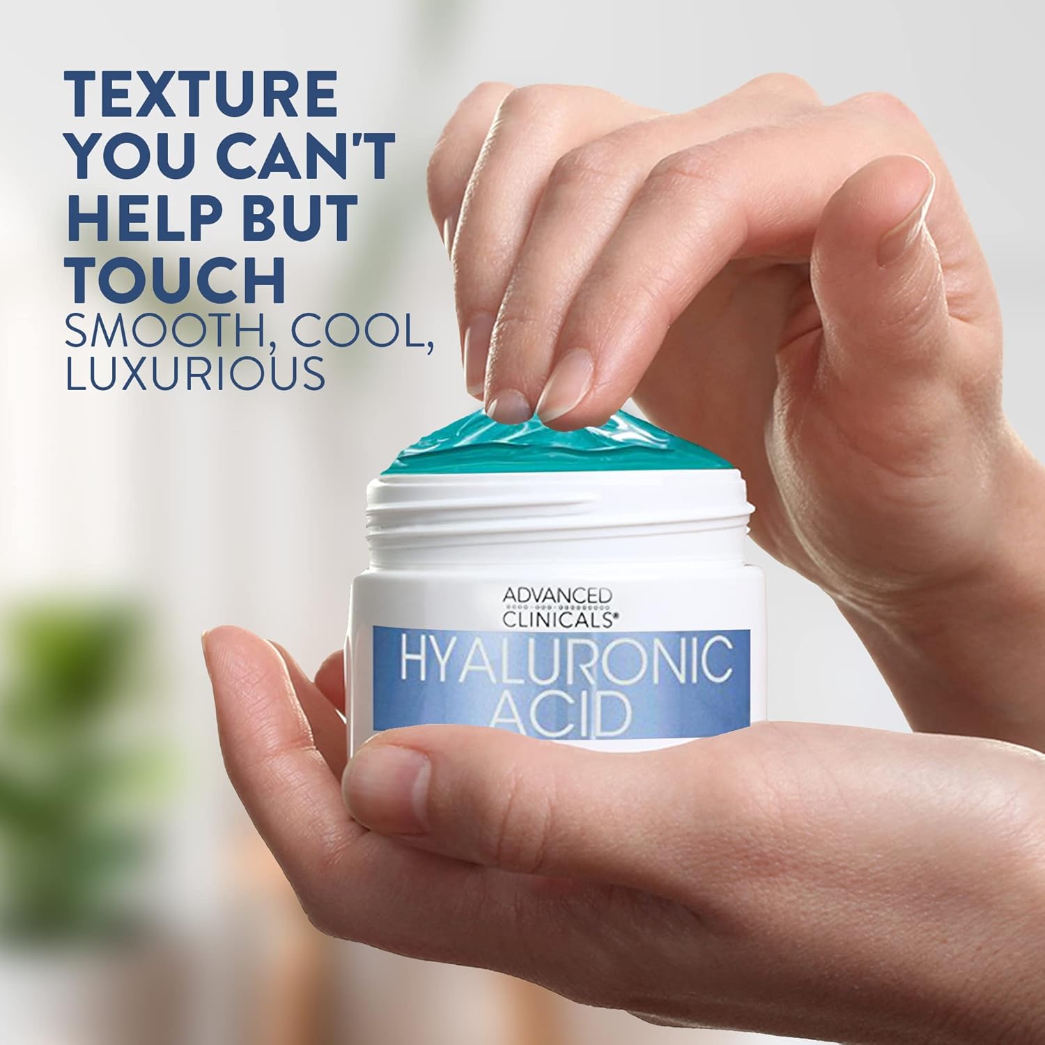 Advanced Clinicals Hyaluronic Acid Gel Facial Mask Skin Care Treatment, Brightening, Hydrating Anti Aging Face Mask & Moisturizer Helps Transform Dry Skin W/Collagen, Chamomile, & Aloe Vera, 5 Fl Oz - Image 6