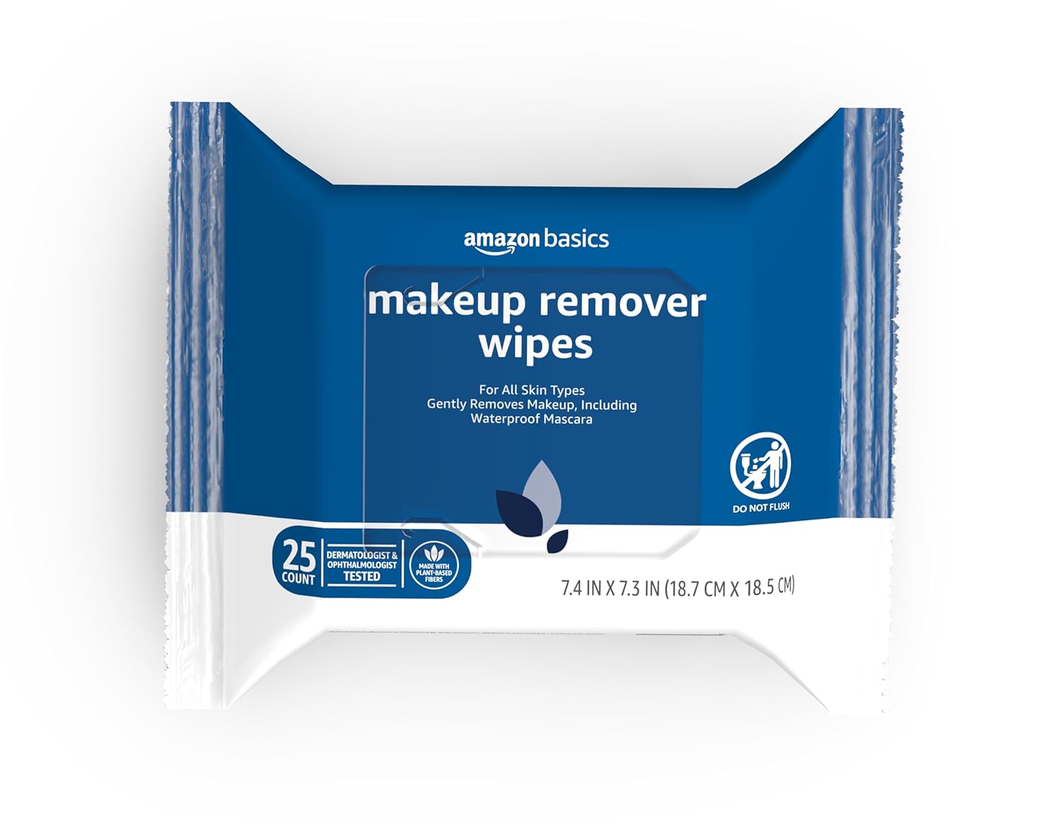 Amazon Basics Makeup Remover Wipes, Fragrance- and Alcohol-Free, Gentle Cleansing, Removes Waterproof Mascara, Dermatologist Tested, 25 Count, Pack of 2 - Image 14