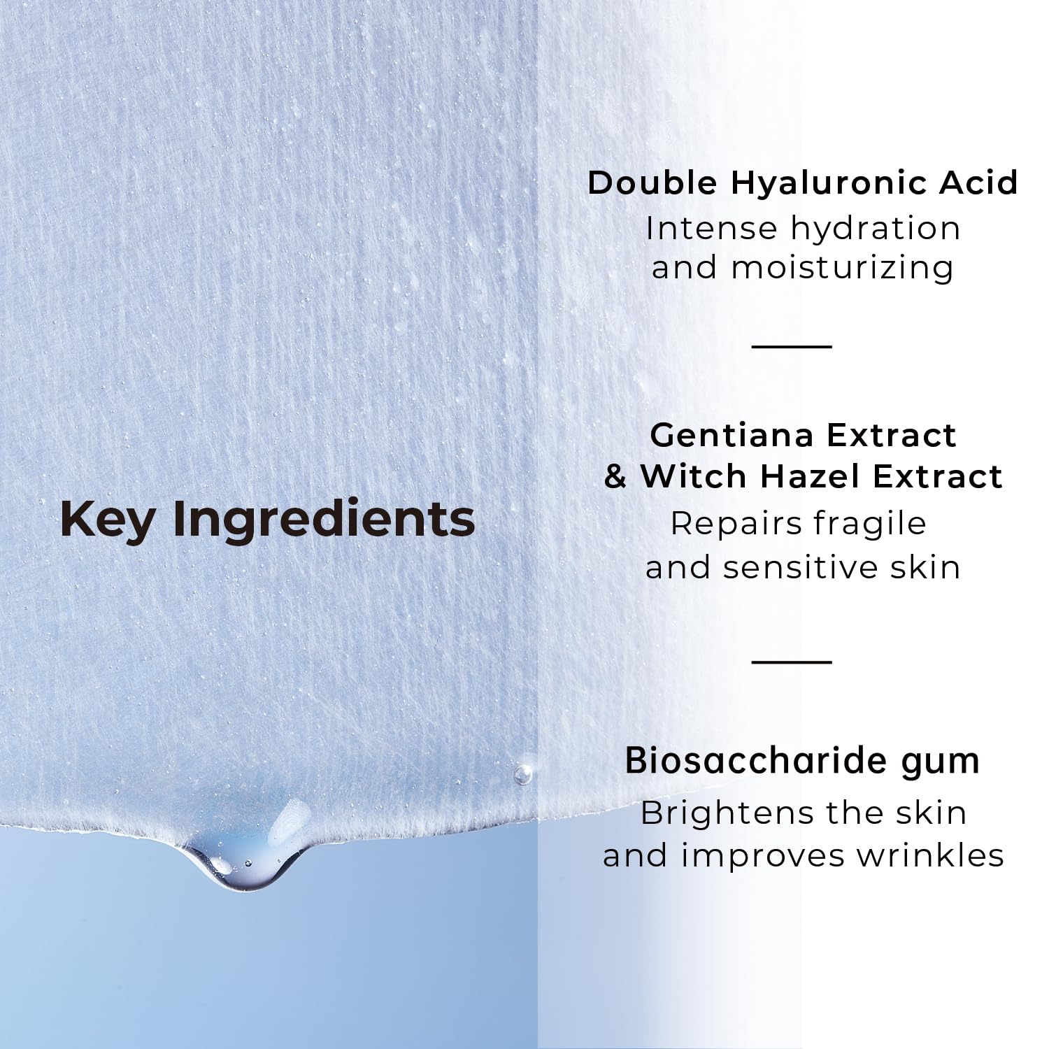 +WIS+ Intensive Hydrating Face Masks 24 EA with Hyaluronic Acid Serum for Dry Skin, Collagen Facial Mask to Pore Minimizing, Elasticity Improvement and Repair Dehydrated Skin, Safe on Sensitive Skin - Image 6