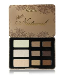 Ccolor Cosmetics - Matte Natural, 9-Color Eyeshadow Palette Matte Finish, Highly Pigmented Eye Shadow Makeup, Long-Wearing Eye Palette, Eye Makeup Kit with Easy-to-Blend Neutral Shades