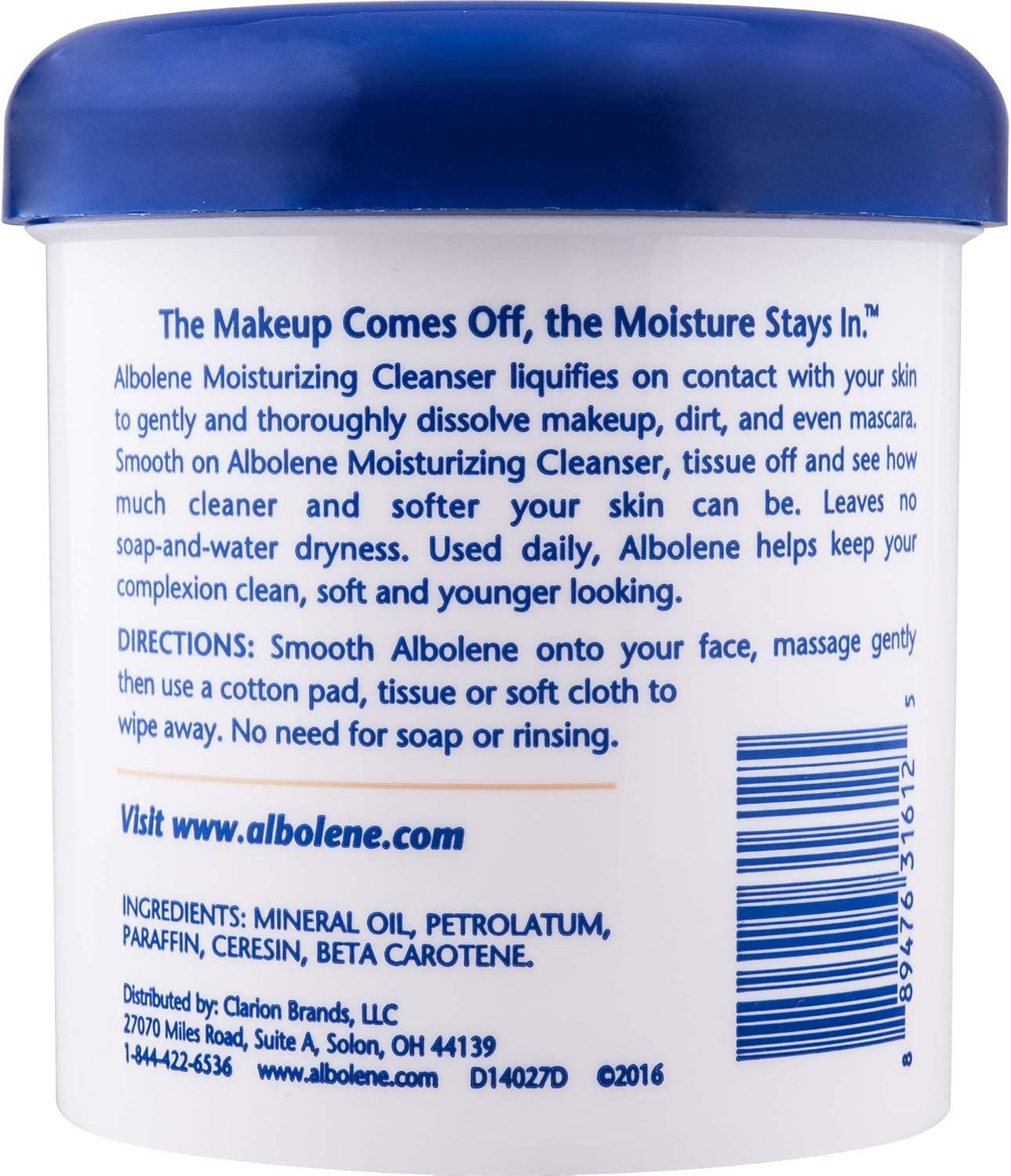 Albolene Moisturizing Cleanser & Makeup Remover Balm - Fragrance-Free Facial Cream for Cleansing & Hydration - Multi-Use Skincare for All Skin Types - No Harsh Chemicals - 12 oz - (Pack of 2) - Image 6