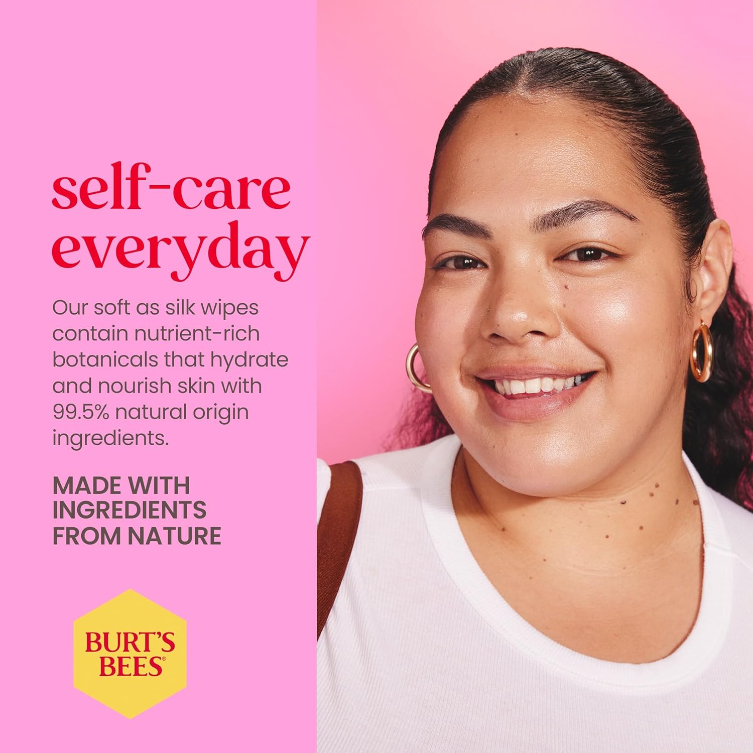 Burt's Bees Stocking Stuffers, Rose Water Face Wipes, for All Skin Types, Hydrating Micellar Makeup Remover & Facial Cleansing Towelettes, Skin Care Christmas Gifts, 30 Ct (3-Pack) - Image 5