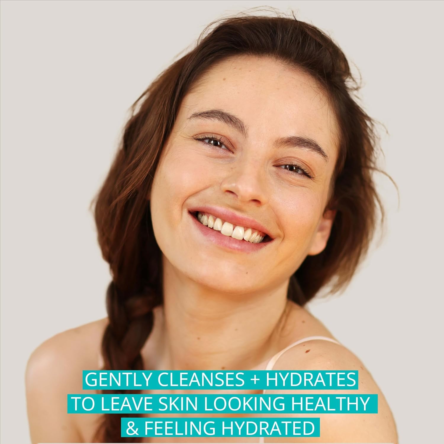 Aveeno Calm + Restore Facial Cleanser for Sensitive Skin, Hydrating Gentle Milky Face Cleanser with Nourishing Oat and Feverfew, Hypoallergenic Formula, Fragrance Free, 7.8 fl oz - Image 2