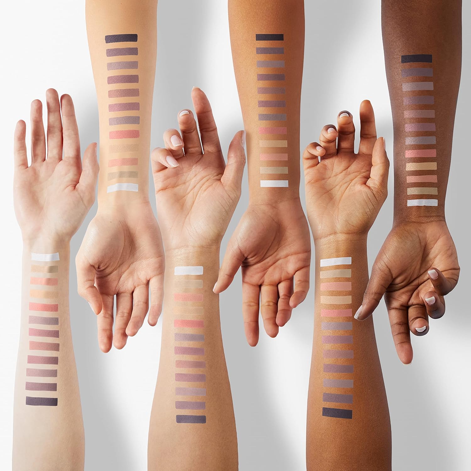 2 Pack 12 Colors Makeup Nude Colors Eyeshadow Palette Natural Nude Matte Shimmer Glitter Pigment Eye Shadow Pallete Set Waterproof Smokey Professional Beauty Makeup Kit (2 PCS) - Image 4