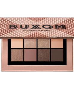 BUXOM Makeup Eyeshadow Palette, High-Pigment Shades, Primer-Infused for Long-Lasting Wear, Blendable Matte, Shimmer & Satin Finishes, Talc-Free, Cruelty-Free