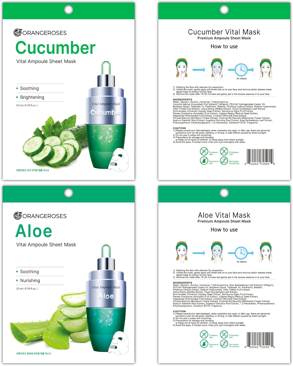 100 Combo Pack (10 x10 types), Full Face Facial Sheet Mask with Release Paper for Easy Application, Skincare Facial Mask for Women & Men - Image 5